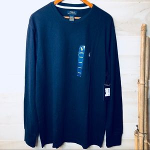 NWT Polo Crew Neck Mens Thermal Long Sleeve XL